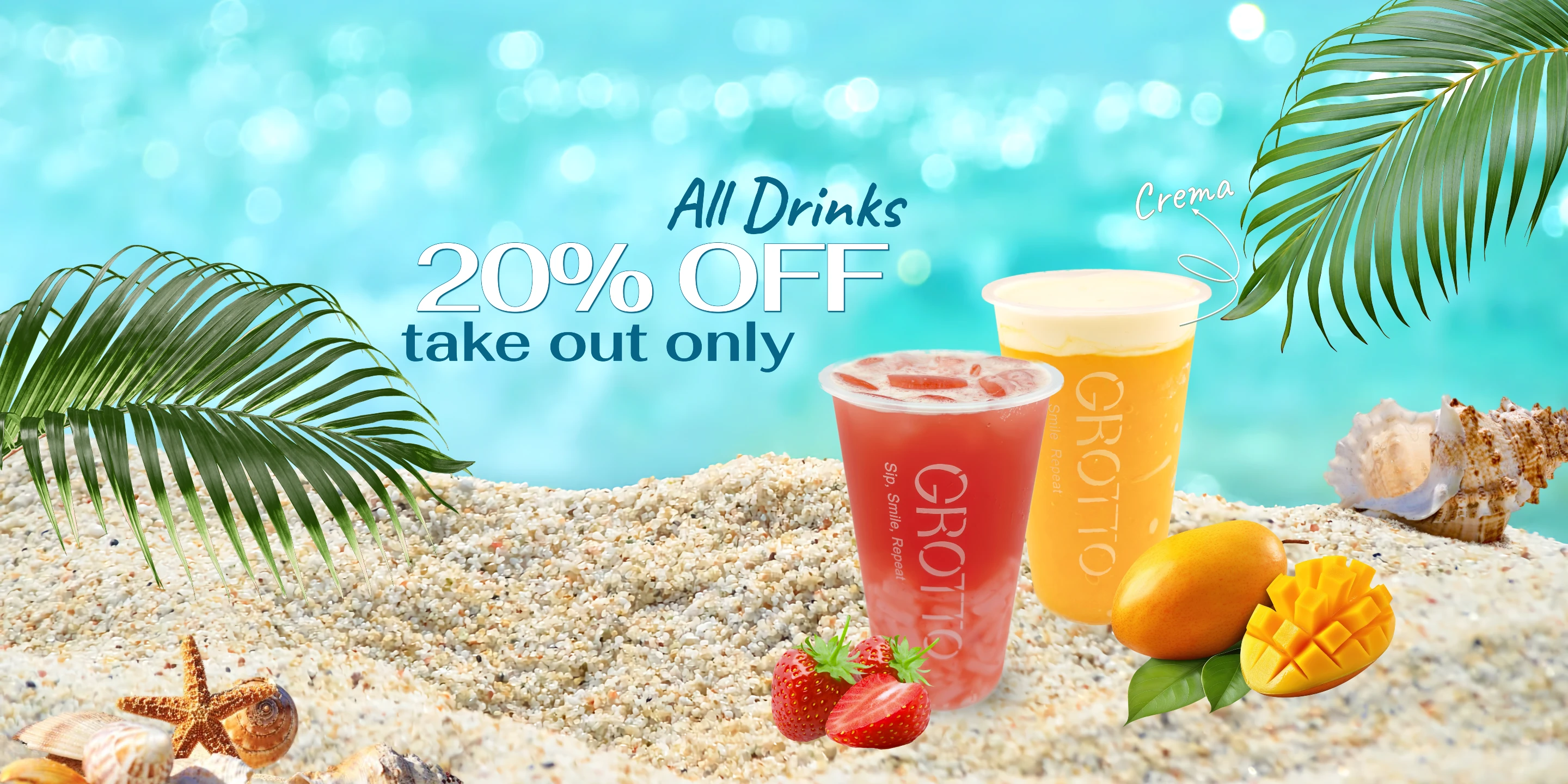 20% Off Takeout on All Drinks